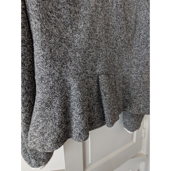 Anthropologie Elevenses Zip Jacket Blazer Size 12, Tweed-look, Coquette, EUC - Picture 5 of 10